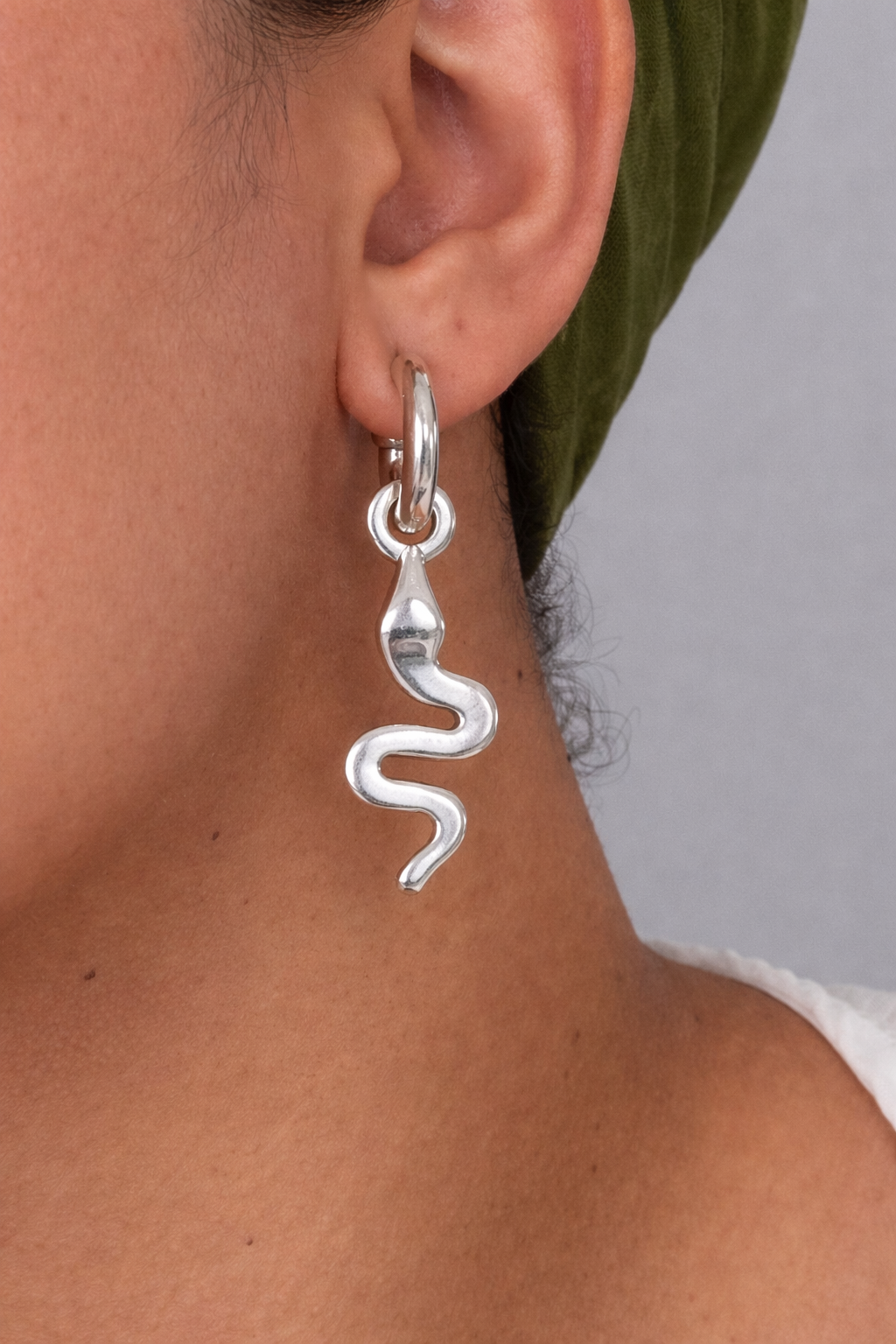 GAIA Snake Drop Earrings – Hollow