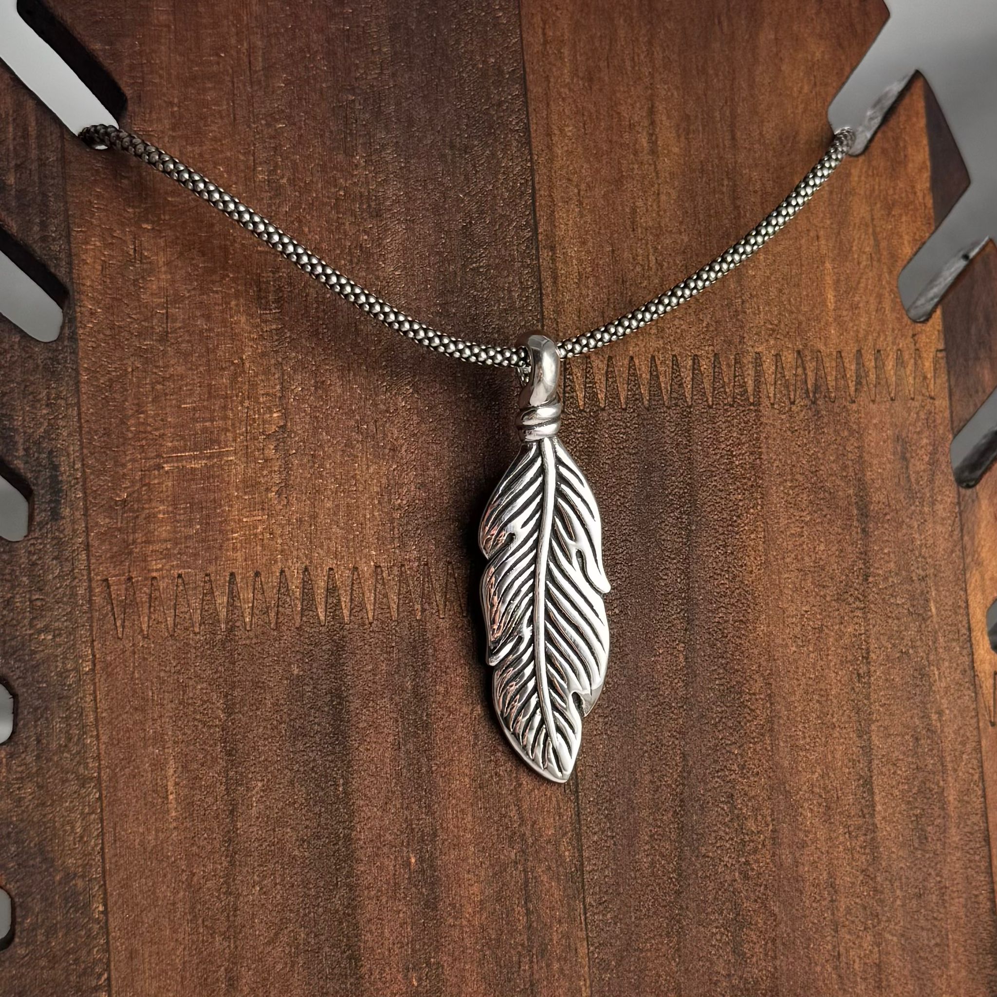Gaia Feather Pendant