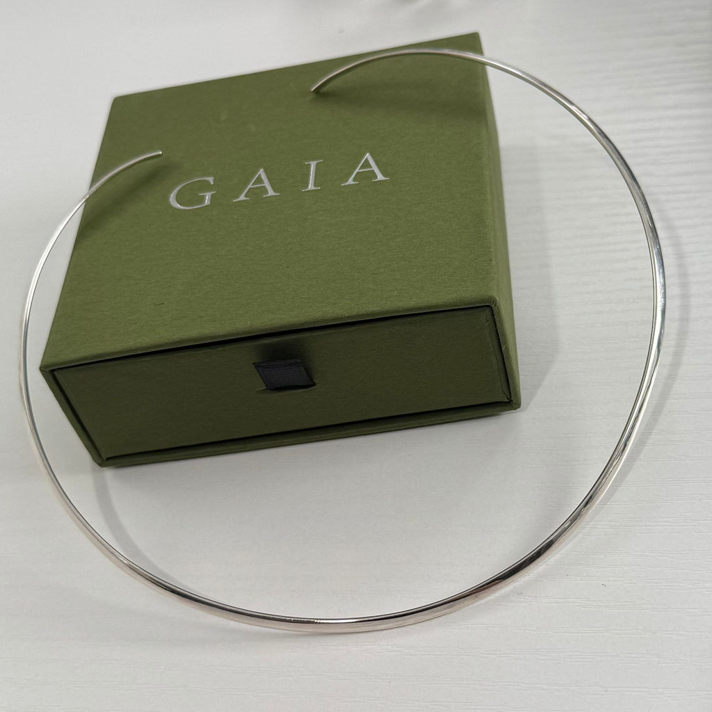 GAIA Minimal Silver Choker