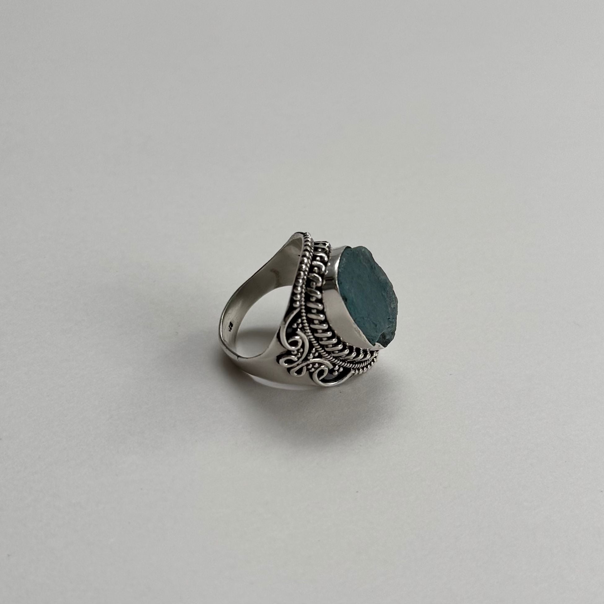 GAIA Raw Aquamarine Ring