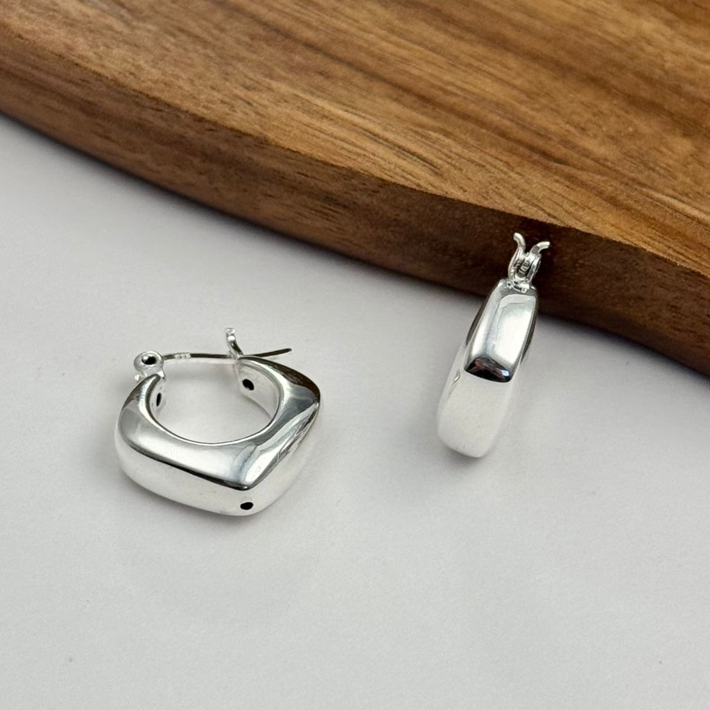 GAIA Hollow Square Hoop Earrings