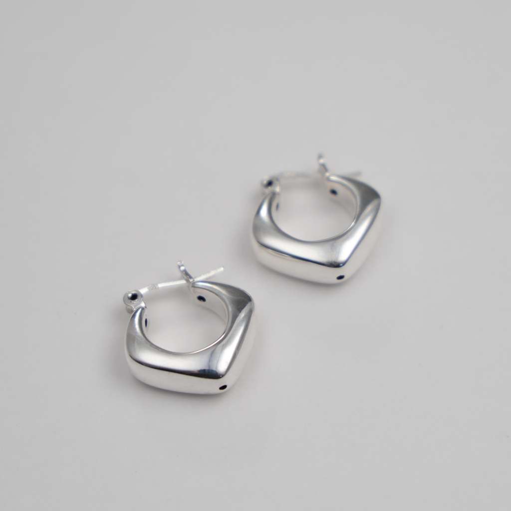 GAIA Hollow Square Hoop Earrings