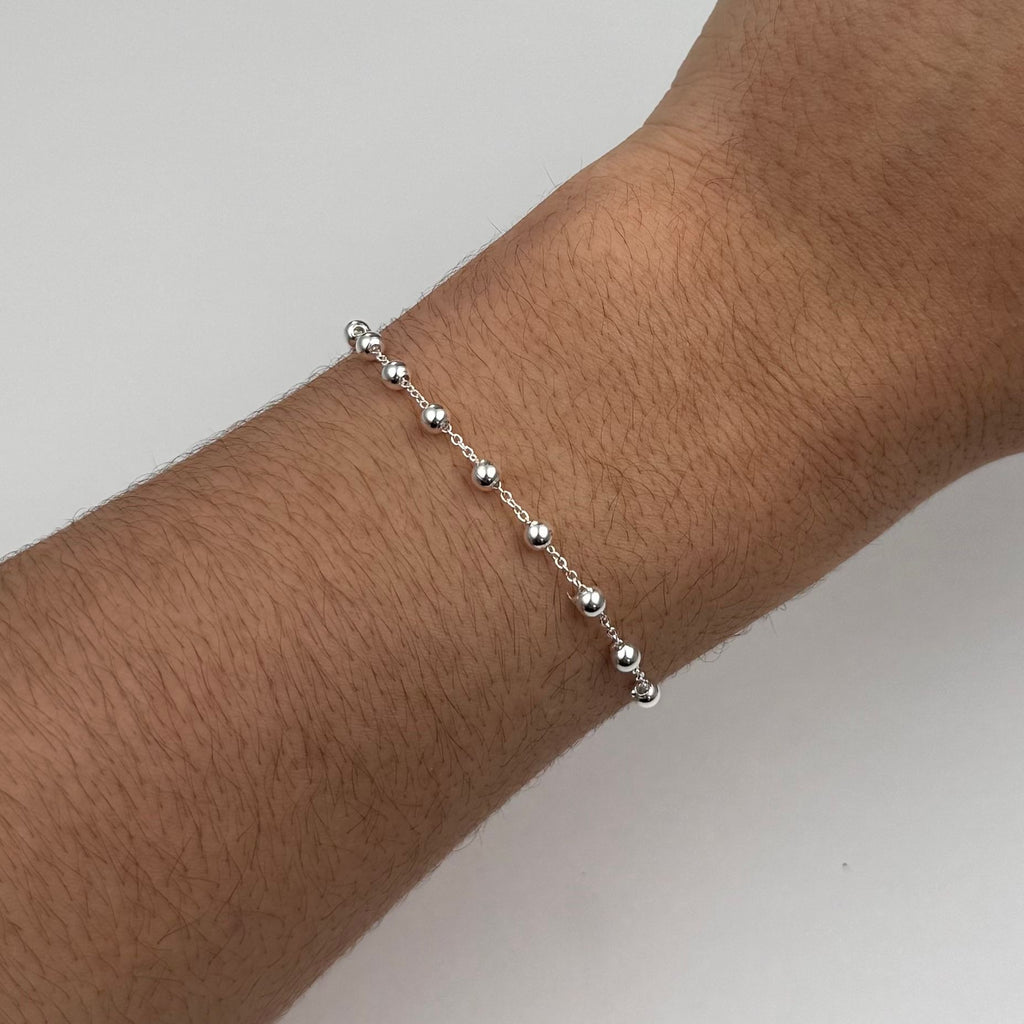 GAIA Silver Beaded Bracelet