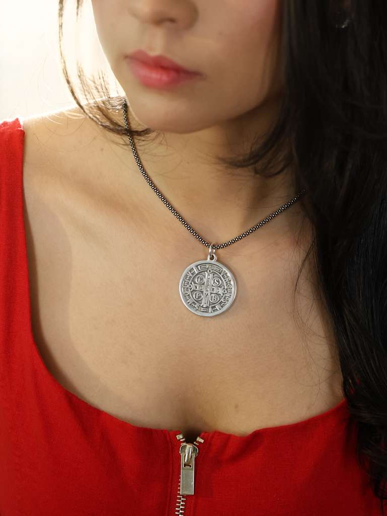 GAIA Saint Benedict Hollow Pendant