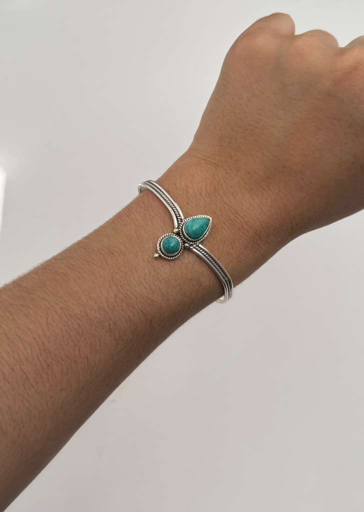 GAIA Dual Stone Cuff Bracelet
