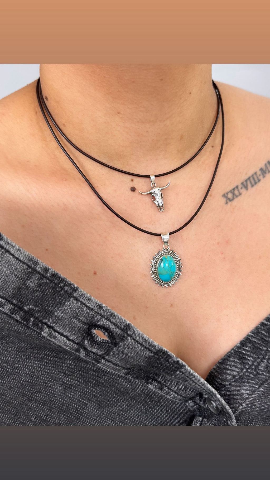 GAIA Minimal Leather Choker