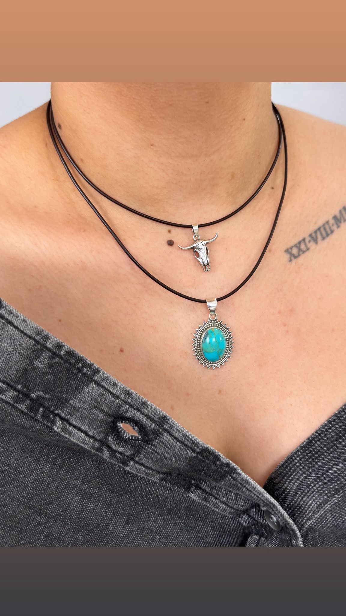 GAIA Minimal Leather Choker