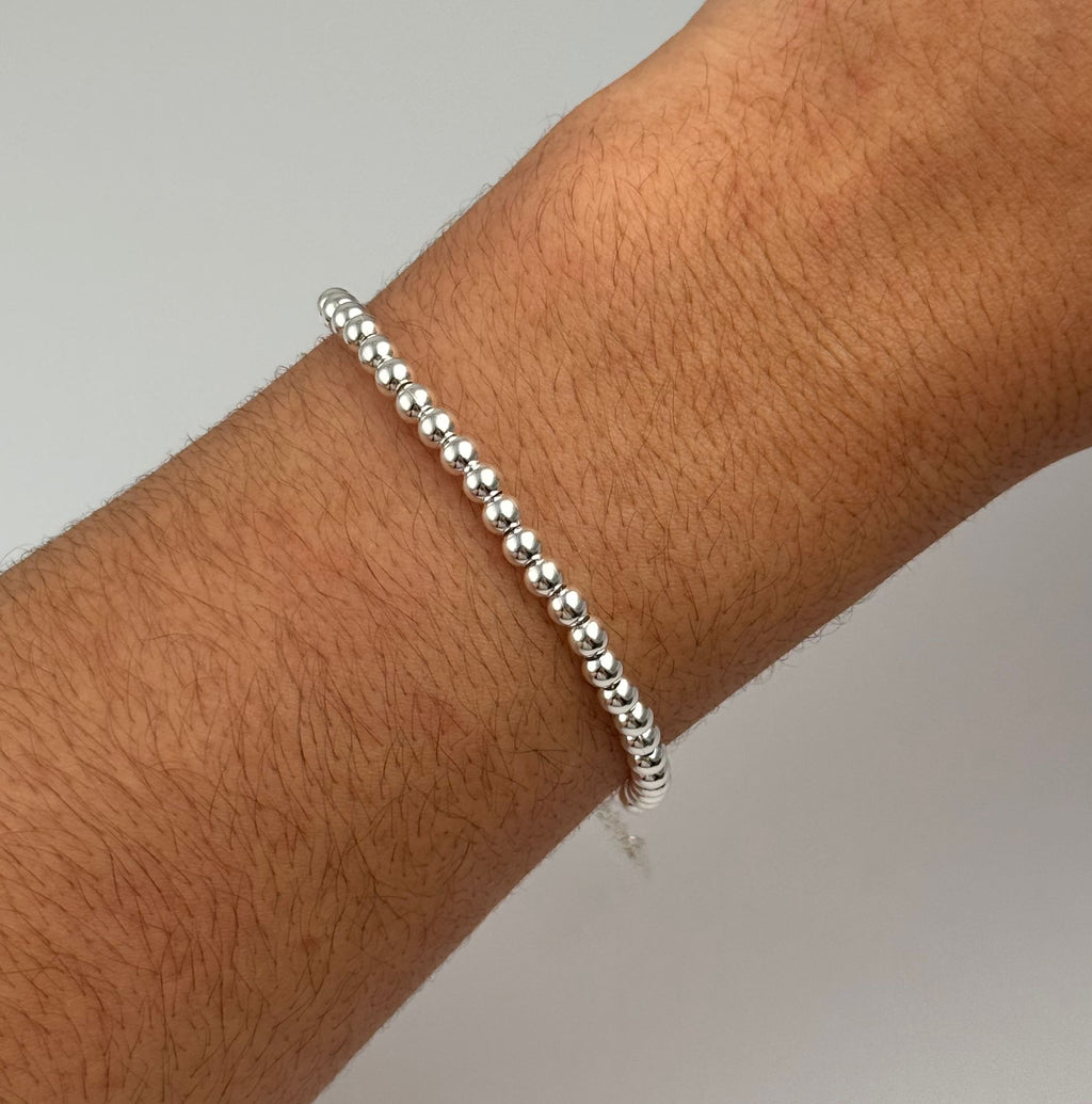 GAIA Silver Beaded Bracelet