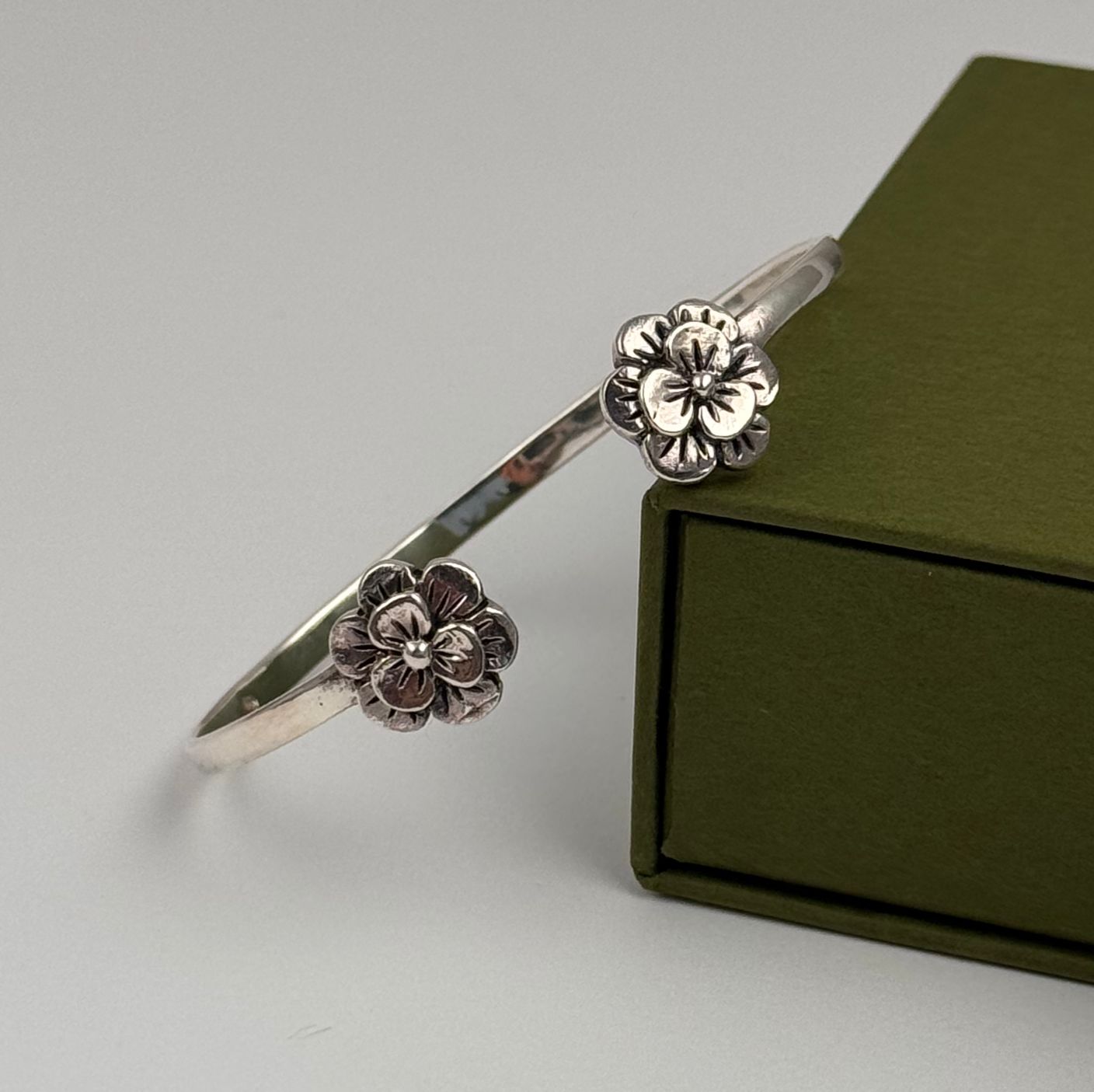 GAIA Floral Open Cuff