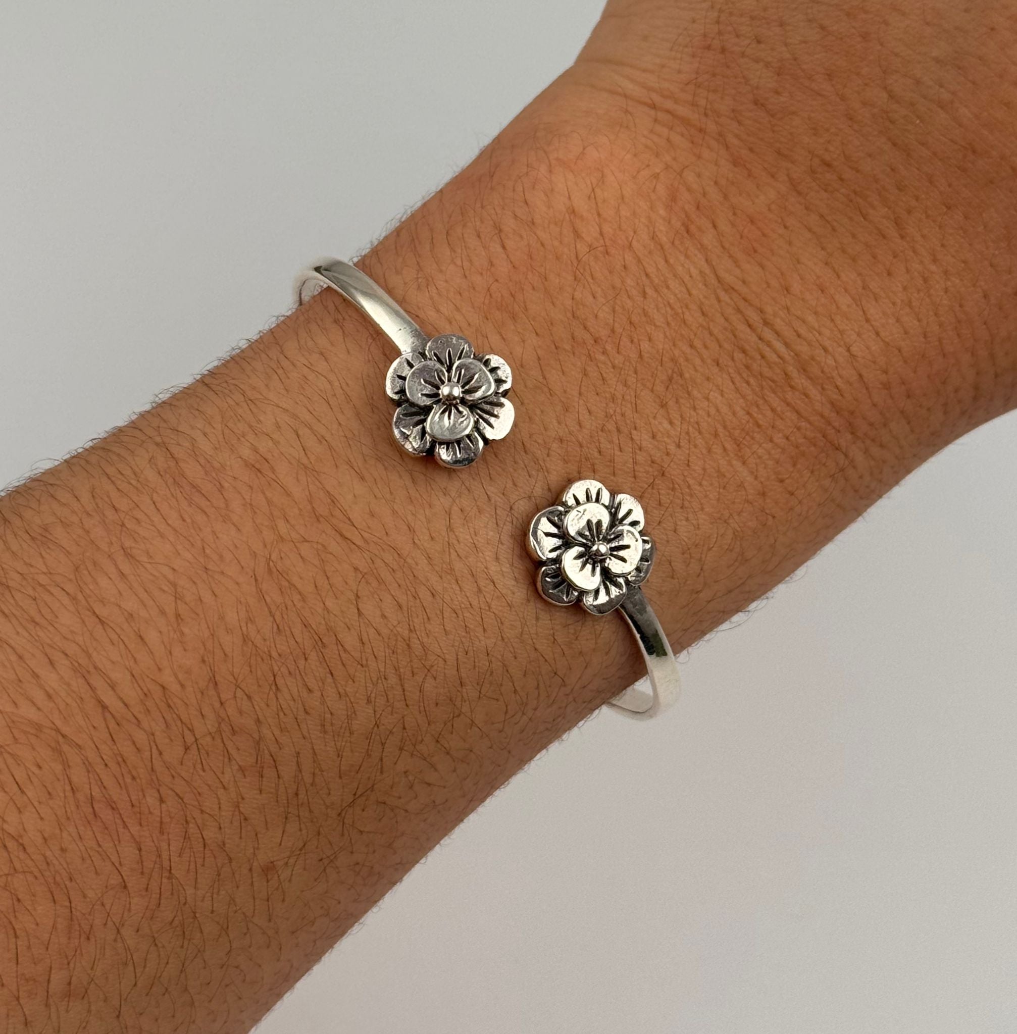 GAIA Floral Open Cuff