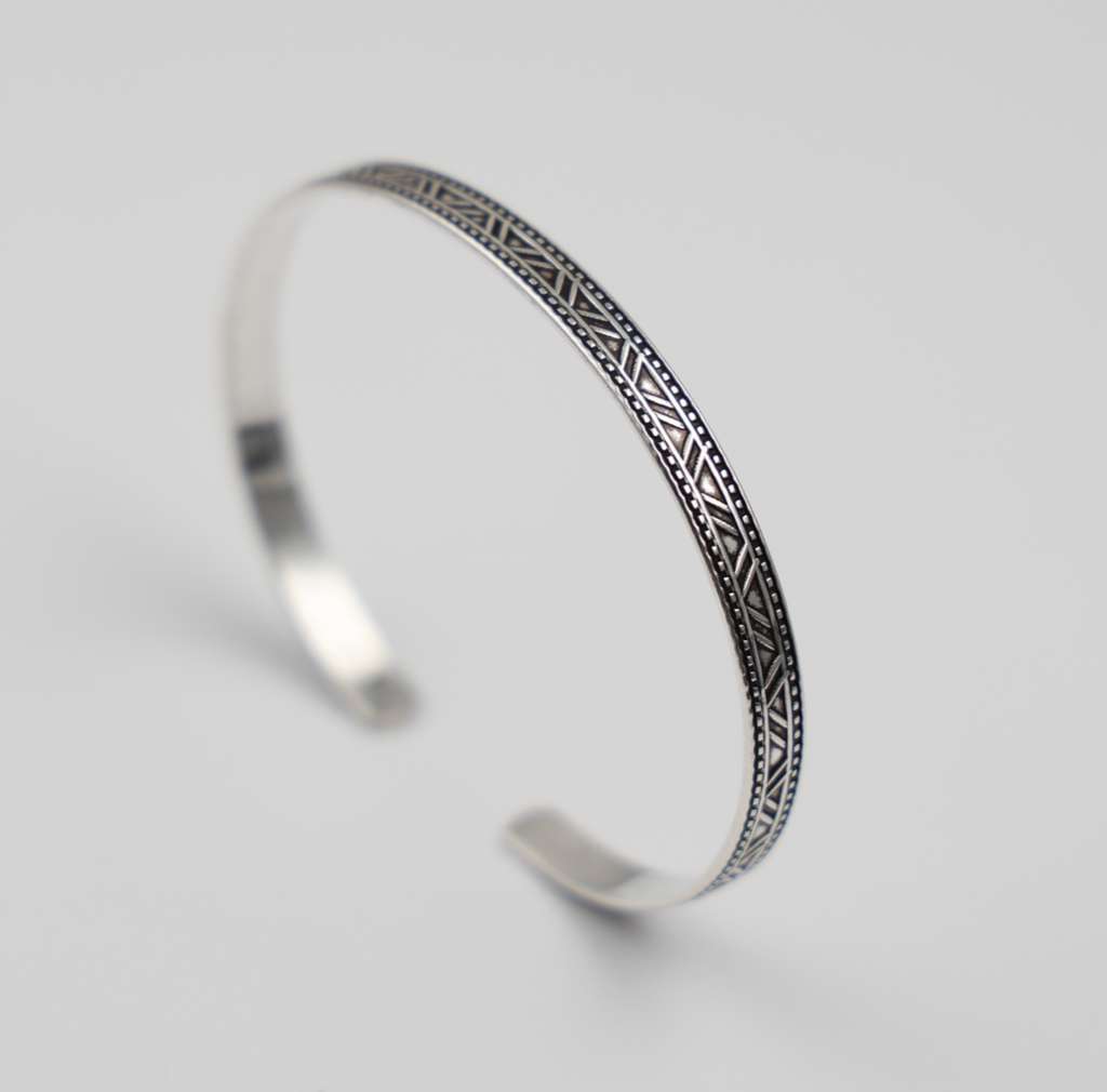 GAIA Tribal Line Cuff Bracelet
