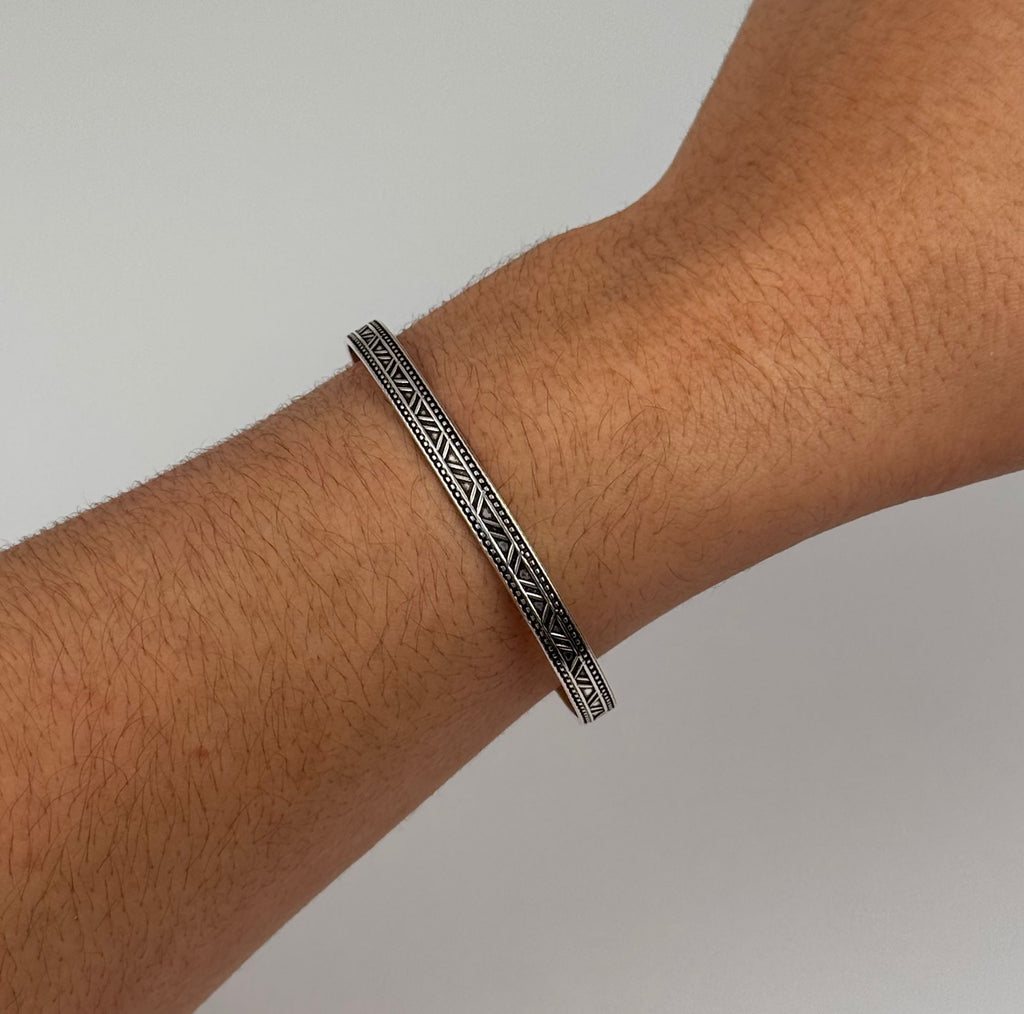 GAIA Tribal Line Cuff Bracelet