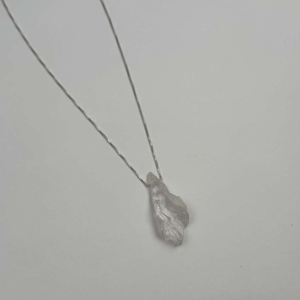 GAIA Raw Clear Quartz Necklace