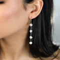 GAIA Pearl Drop Chain Earrings