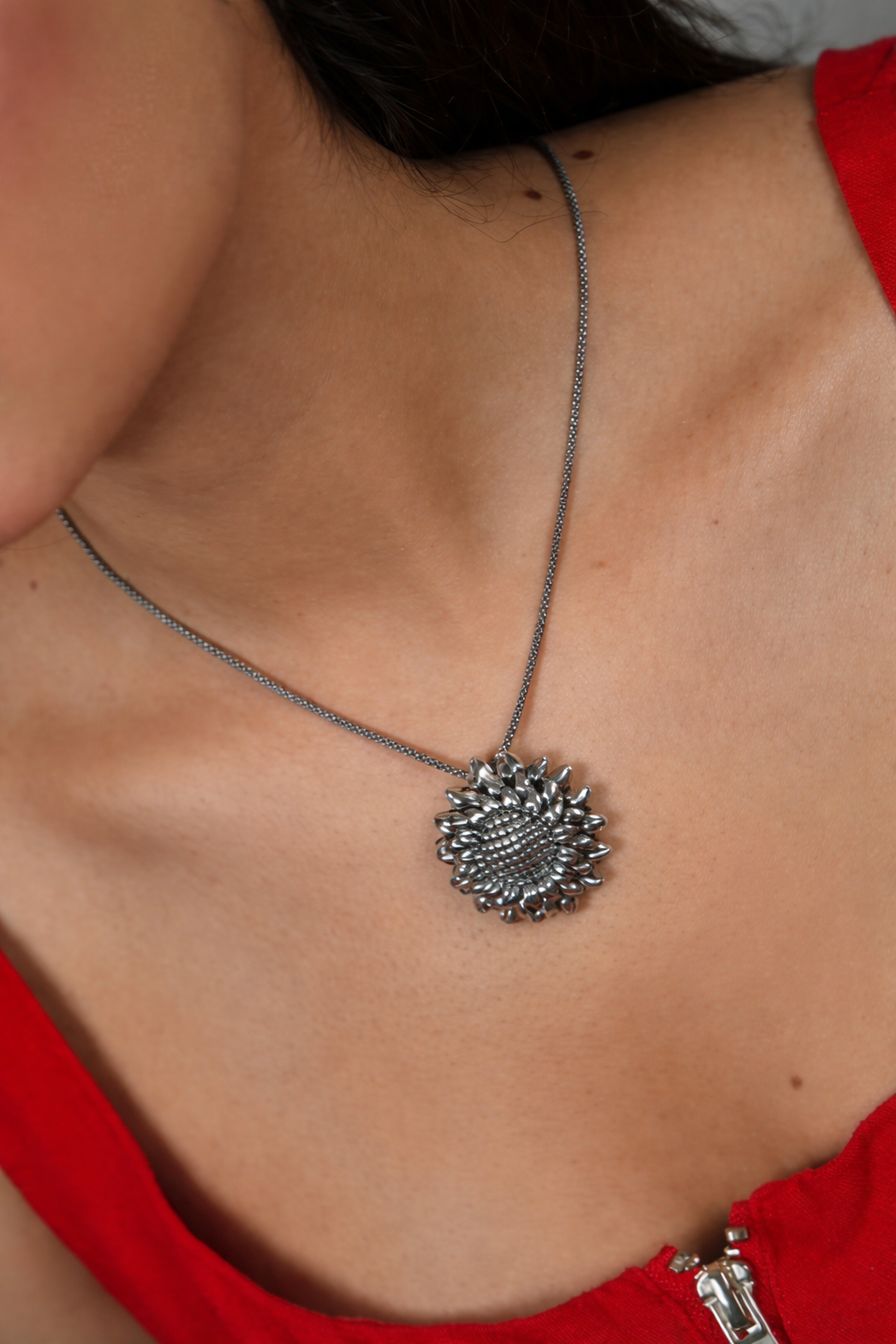 GAIA Sunflower Hollow Pendant